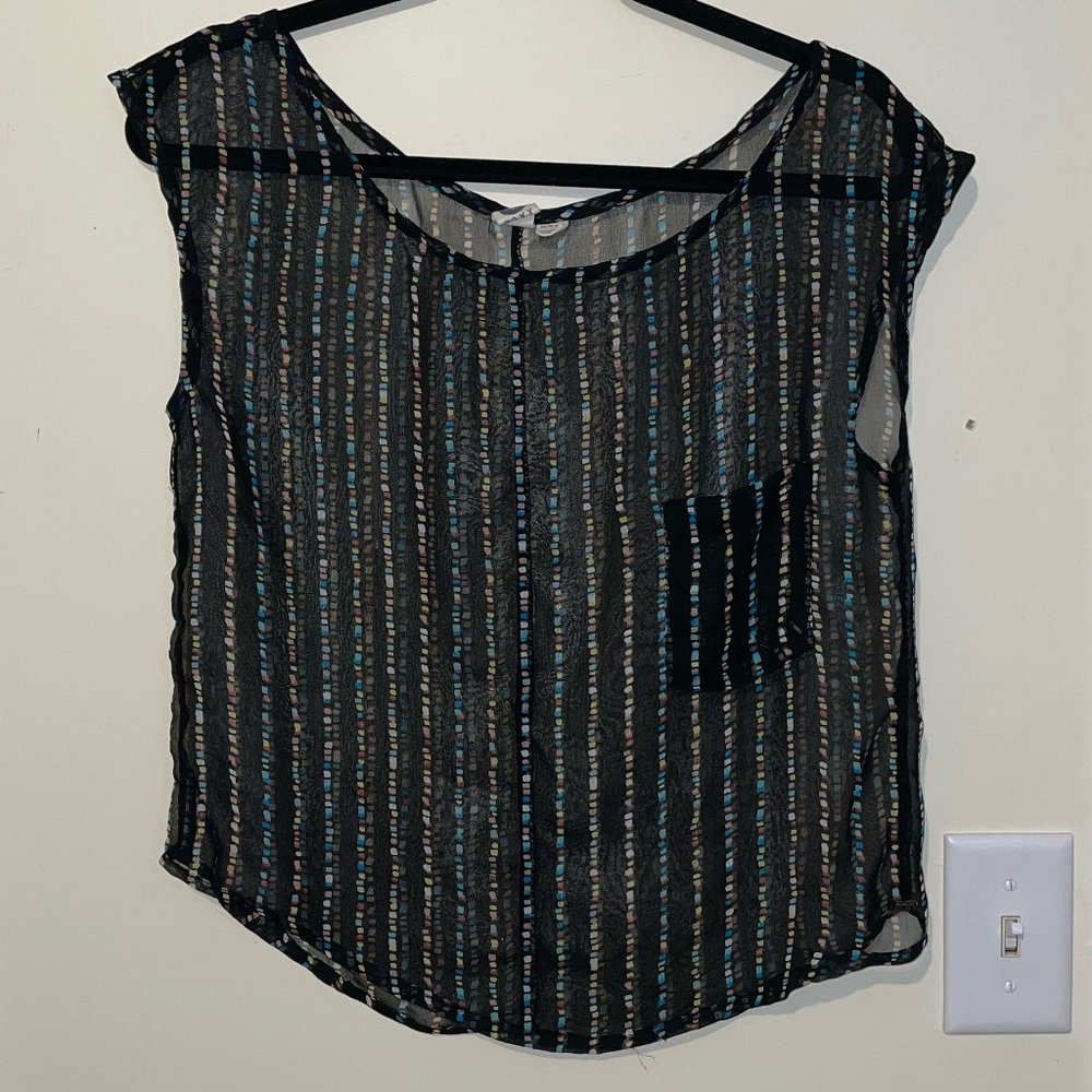 Roxy Blouse with Front Pocket (Size XS)